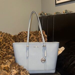Michael Kors Sky Blue Tote Bag
